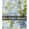 Choix du fleuriste - Bouquet teintes bleues